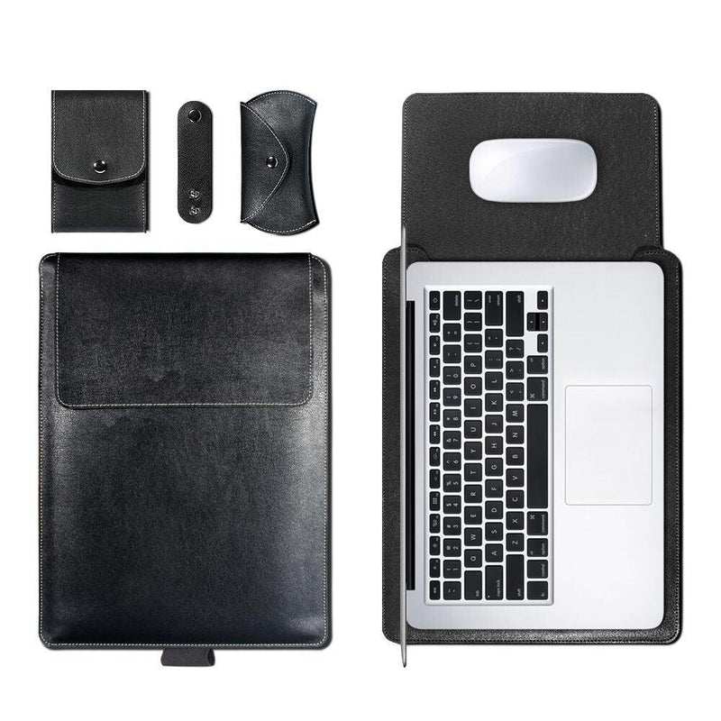 Laptop Bag PU Leather Sleeve Bag Waterproof Case For Mac book eprolo