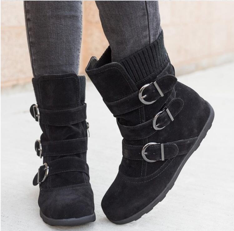 Winter buckled calf women's boots eprolo