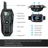 Pet Dog Training Collar IPX7 Waterproof Rechargeable Remote Beep Vibration Shock - Emete Store