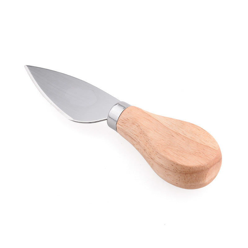 Stainless Steel Wooden Handle Cheese Knife and Fork - Emete Store