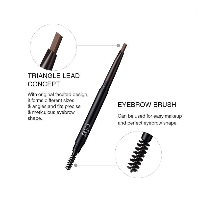 Eyebrow Pencil With Brush and Replace Eyebrow Waterproof eprolo