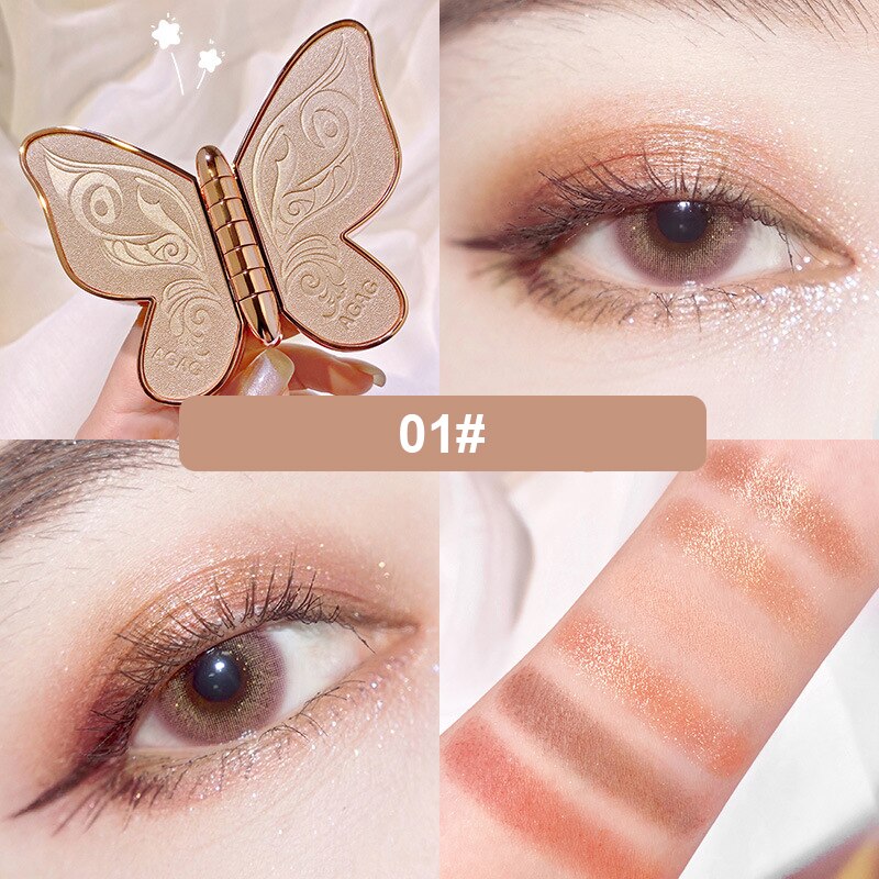 Butterfly Eye Shadow Palette Glitter Shimmer Matte eprolo