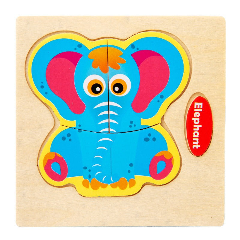 Early Education Puzzle Jitterbug With The Same Children's Educational Animal Enlightenment Cognitive Puzzle Board Toys eprolo