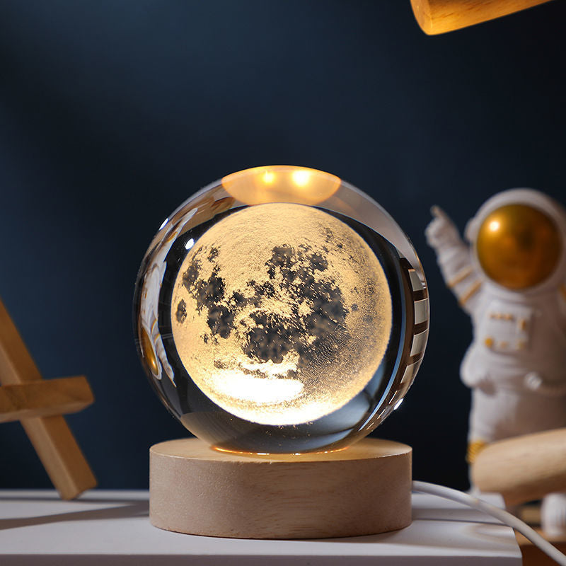 Luminous Crystal Ball Night Light Desktop Bedroom Decoration - Universe Series eprolo
