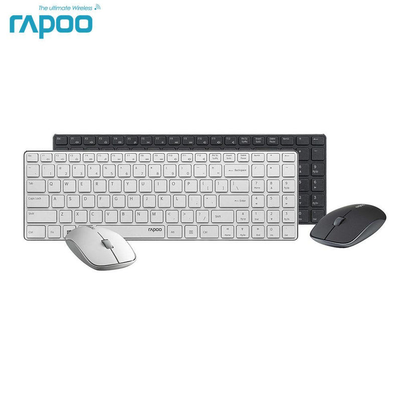 Rapoo 9300P Ultra Thin Metal Optical Wireless Keyboard and Mouse eprolo