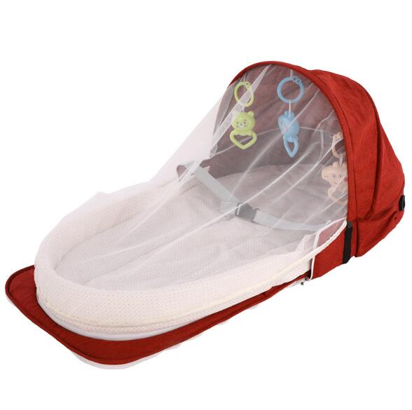 Portable Bed Foldable Baby Bed Travel Sun Protection Mosquito Net Breathable - Emete Store