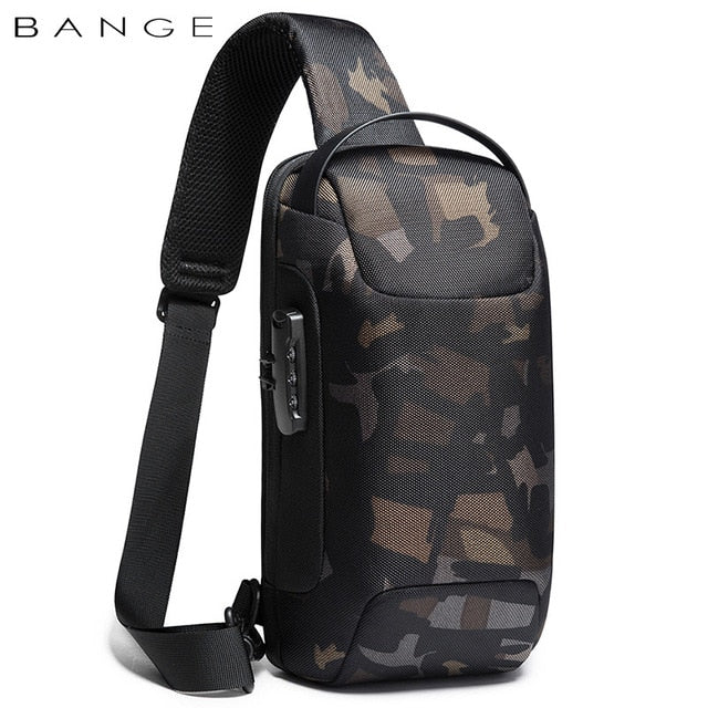 BANGE Hot Anti-thief Crossbody Waterproof Shoulder Bags USB Charger - Emete Store