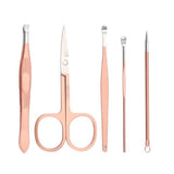 Rose Gold Nail Art Tool Set 16-piece Nail Clippers Nail Clipper Set Beauty Set Decoration Tools - Emete Store