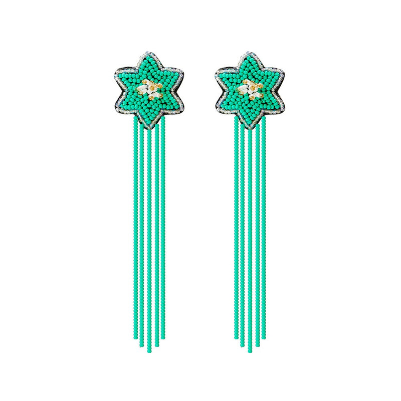 Rice Beads Tassels Earrings - Emete Store