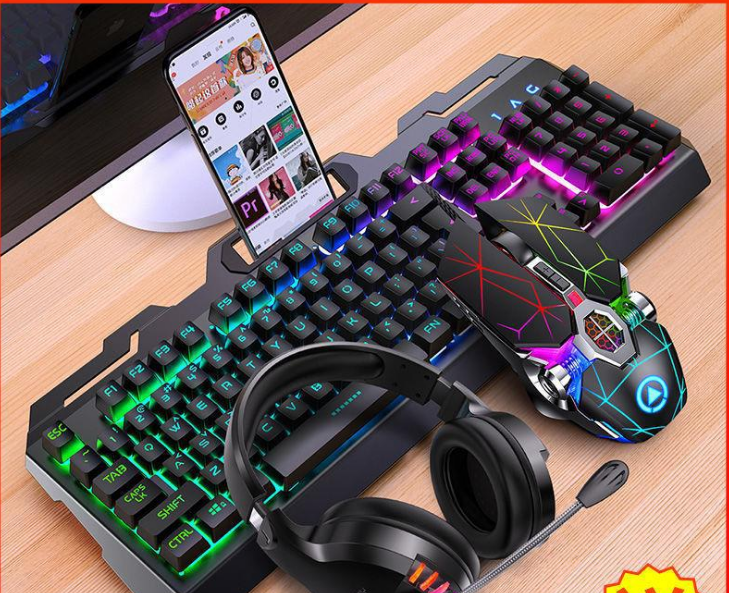 Keyboard Mouse Headset Gaming Set eprolo