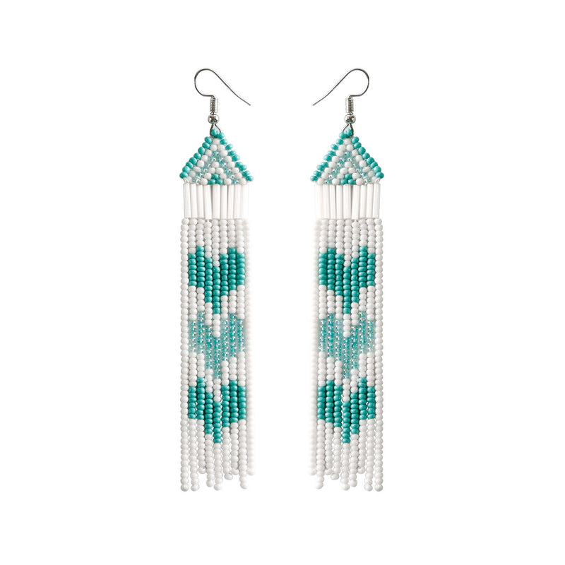 Rice Beads Tassels Earrings - Emete Store