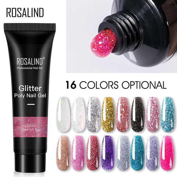 Glitter Poly Nail Gel Extension eprolo