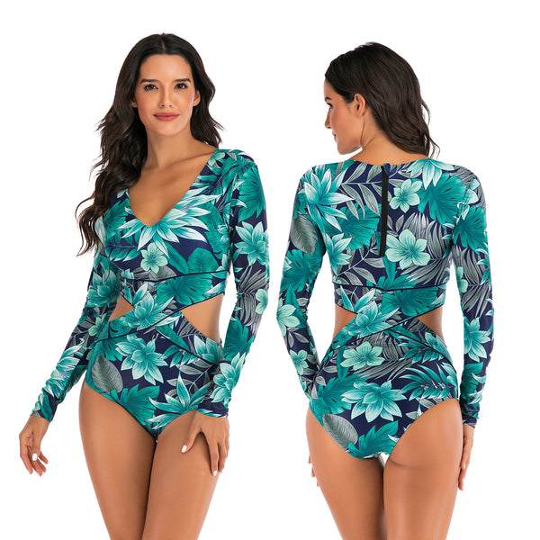 Long Sleeve Surfing Suit Sunscreen Women's Swimsuit Wetsuit Sexy Swimsuit eprolo