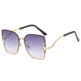 Frameless Trimming Diamond Sunglasses - Emete Store