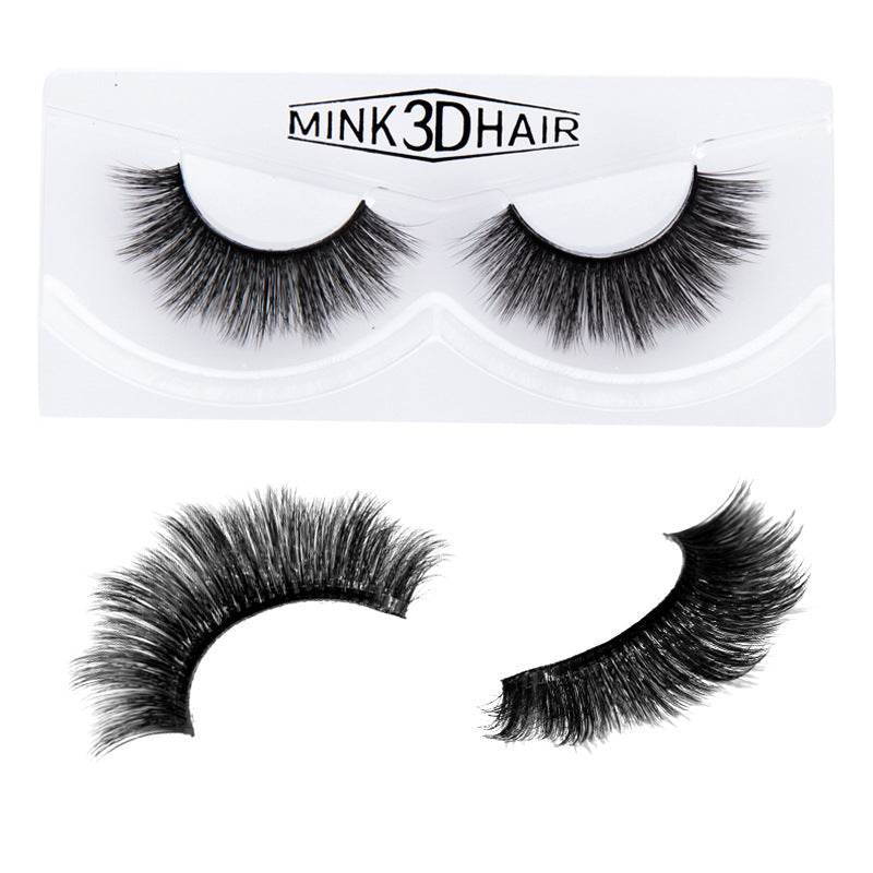 Explosive 3D Mink Hair False Eyelashes Curled Soft Slender Three Dimensional Thick False Eyelashes - Emete Store