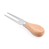 Stainless Steel Wooden Handle Cheese Knife and Fork - Emete Store