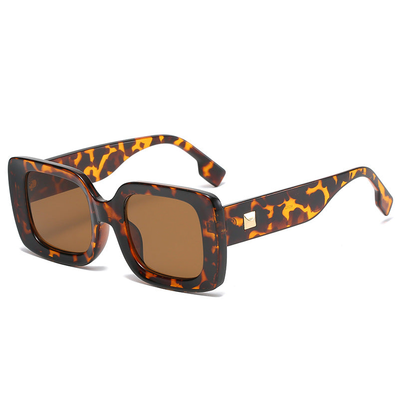 Retro Square Large Frame Sunglasses - Emete Store