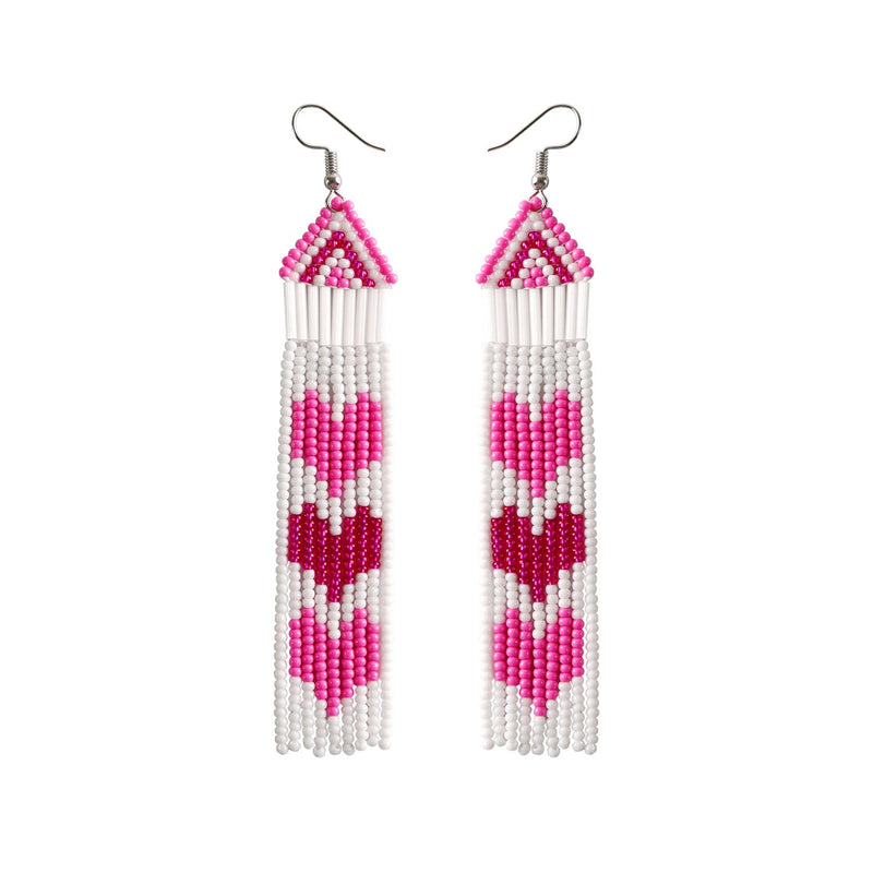 Rice Beads Tassels Earrings - Emete Store