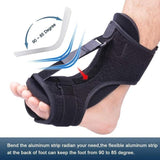 Adjustable Plantar Fasciitis Night Splint Foot Drop Orthotic Brace Elastic - Emete Store