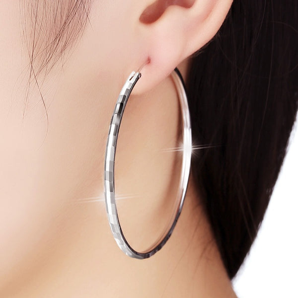 925 Sterling Silver Senior Sense Circle Earrings eprolo