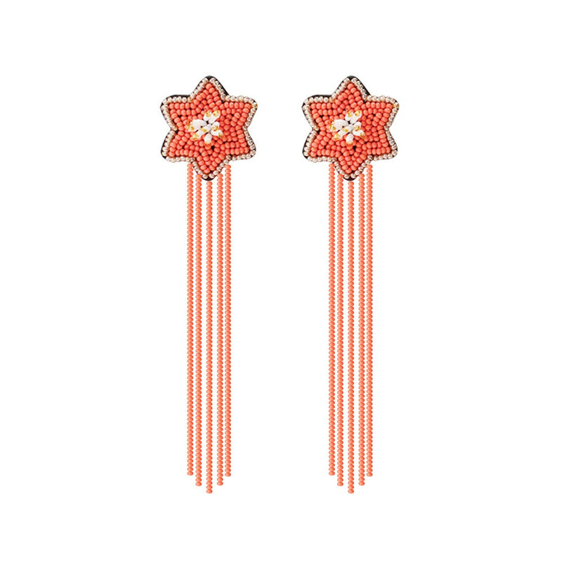 Rice Beads Tassels Earrings - Emete Store