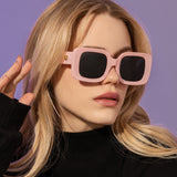 Retro Square Large Frame Sunglasses - Emete Store