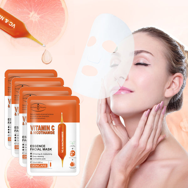 Blood Orange Facial Mask Fade Fine Lines Brighten Skin Hydrating Mask - Emete Store