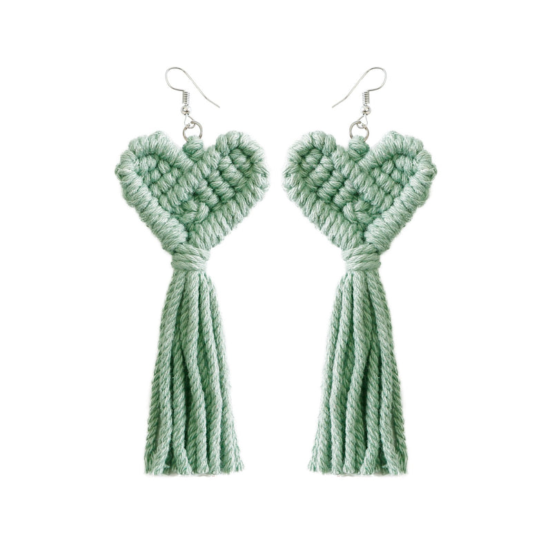 Rice Beads Tassels Earrings - Emete Store