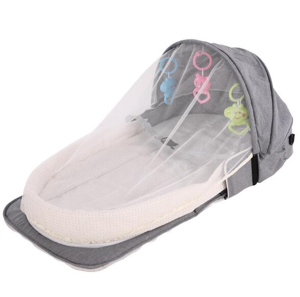 Portable Bed Foldable Baby Bed Travel Sun Protection Mosquito Net Breathable - Emete Store