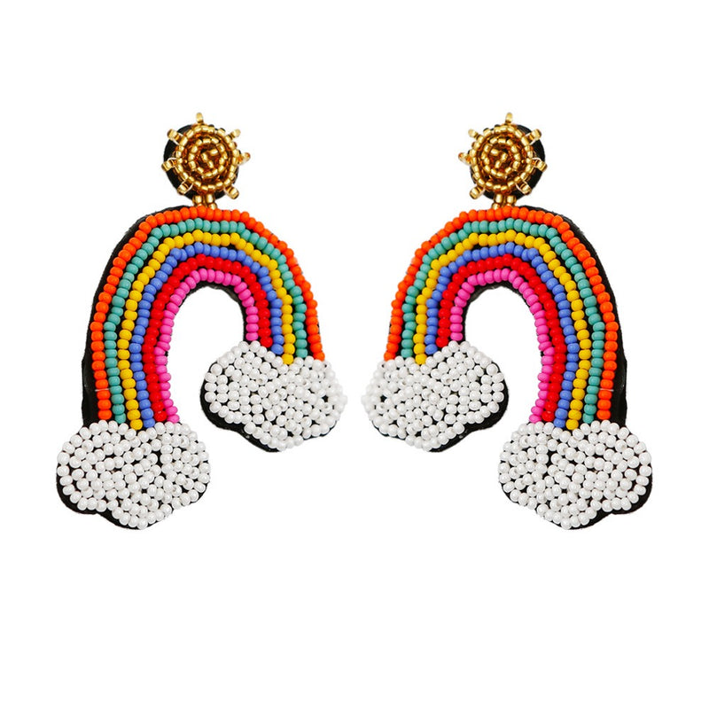 Rice Beads Tassels Earrings - Emete Store