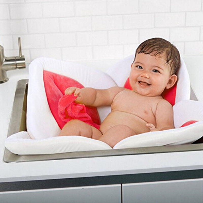 Baby Blooming Bath Flower Bathtub Mat Bath Cushion Infant Newborn Bath For Baby Blooming Sink Infant Shower Seat Accessories eprolo