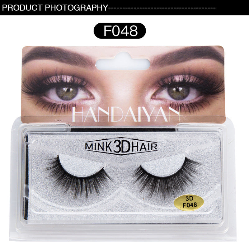 Explosive 3D Mink Hair False Eyelashes Curled Soft Slender Three Dimensional Thick False Eyelashes - Emete Store