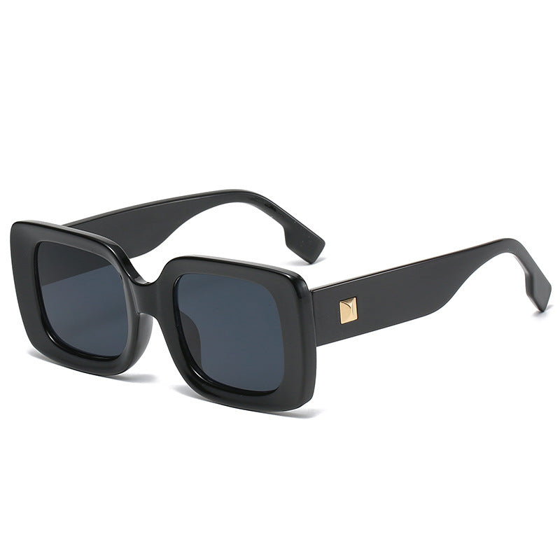 Retro Square Large Frame Sunglasses - Emete Store