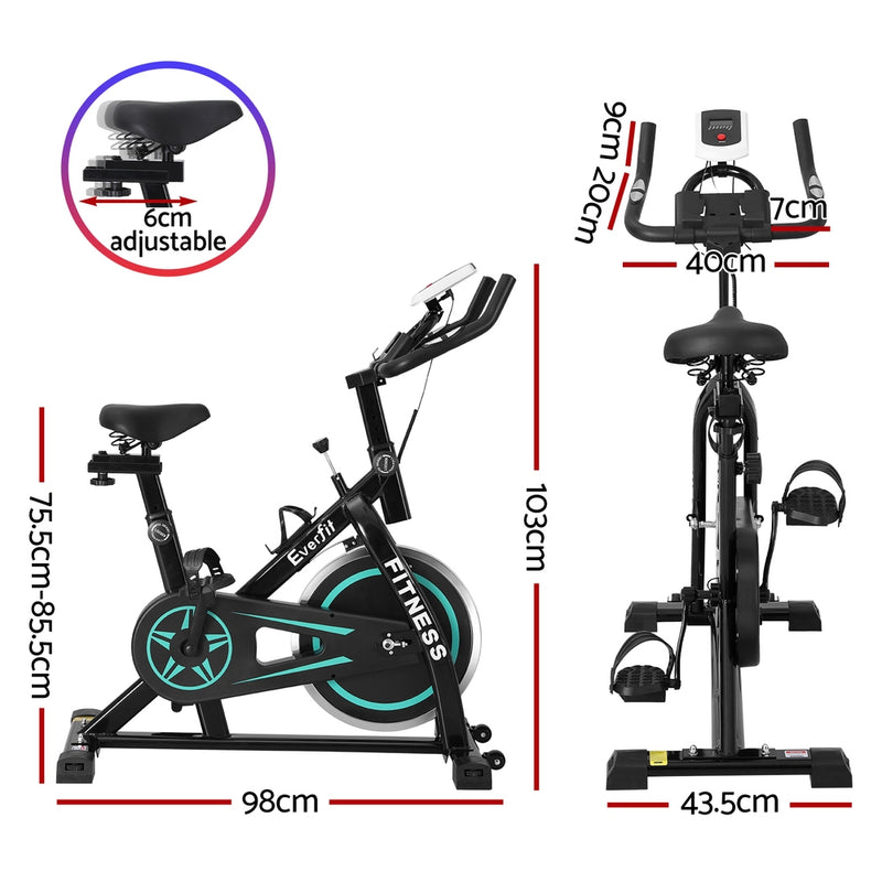 Exercise Bike 10kg Flywheel Fitness Home Gym 150kg capacity - Emete Store