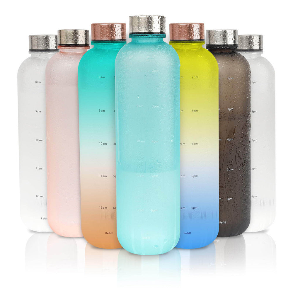 Plastic Water Bottle Frosted Gradient - Emete Store