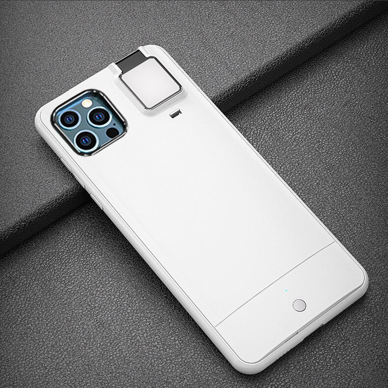 Flash Phone Case Protective Cover Fill Light Camera Bracket Holder for Apple Iphone X 11 12 Pro Max eprolo