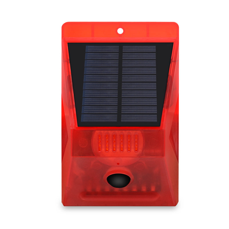 Solar Alarm Light Remote Control Alarm Human Body Induction Infrared Sound eprolo