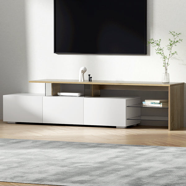 Artiss TV Cabinet Entertainment TV Unit Stand Furniture With Drawers 180cm Wood Emete store