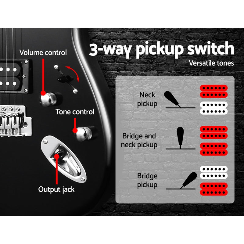 Electirc Guitar Humbucker Pickup Switch Full Size Skull Pattern - Alpha 41 Inch