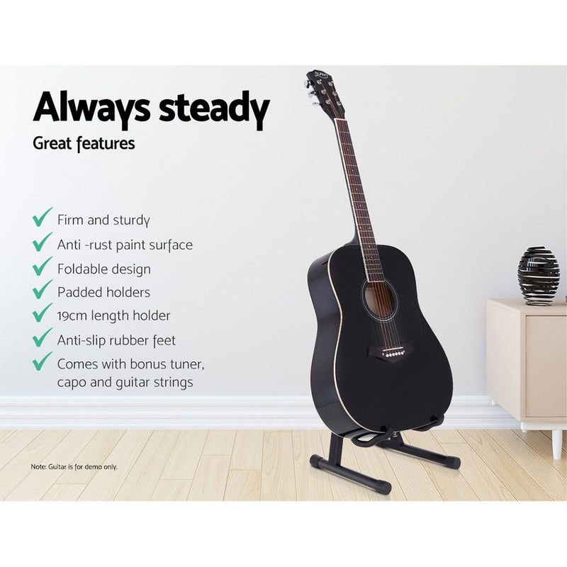 Guitar Stand Folding Portable Floor Rack Holder - Alpha - Emete Store