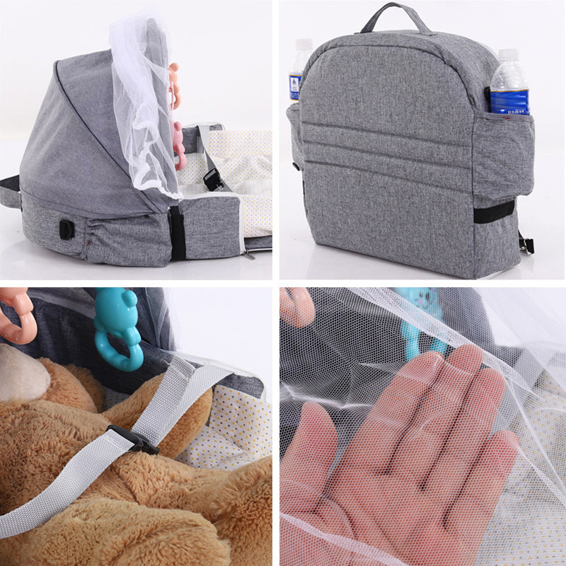 Portable Bed Foldable Baby Bed Travel Sun Protection Mosquito Net Breathable - Emete Store