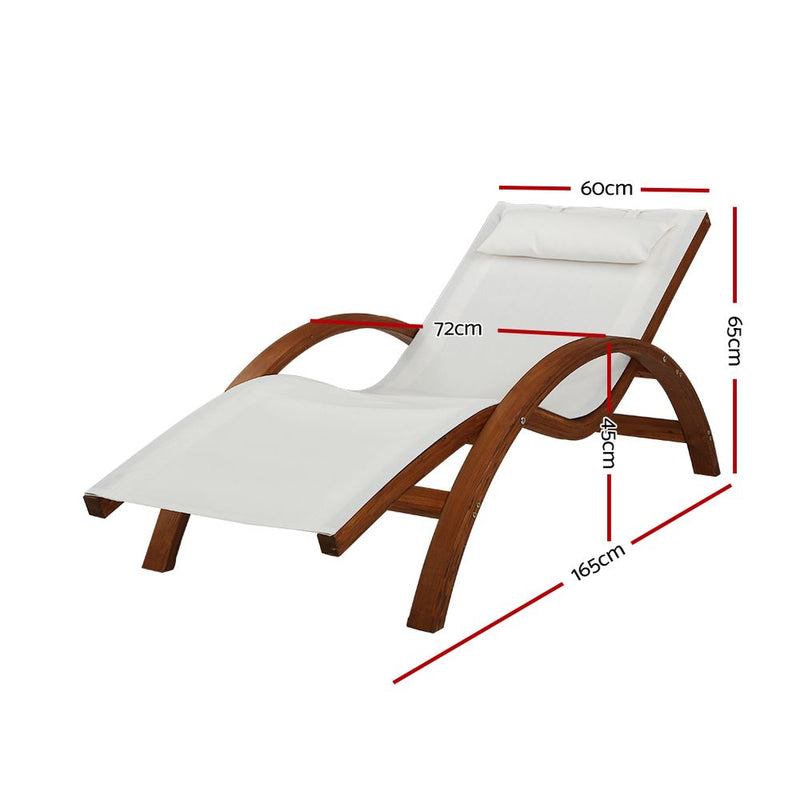 Emete's Radiant Retreat - Exquisite Wooden Daybed & Lounge Set for Your Garden Oasis