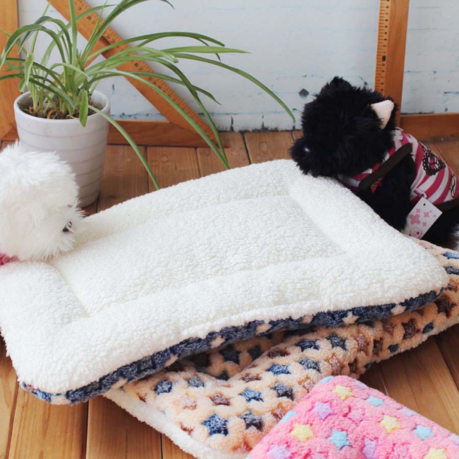 Warm Soft Fleece Pet Mat Travel Cat Litter Dog Blanket Puppy Cushion - Emete Store