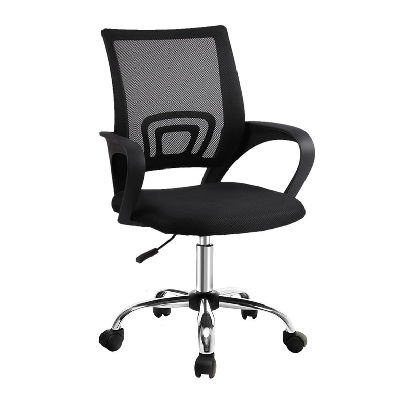 Artiss Office Chair Gaming Chair Computer Mesh Chairs Executive Mid Back Black - Emete Store