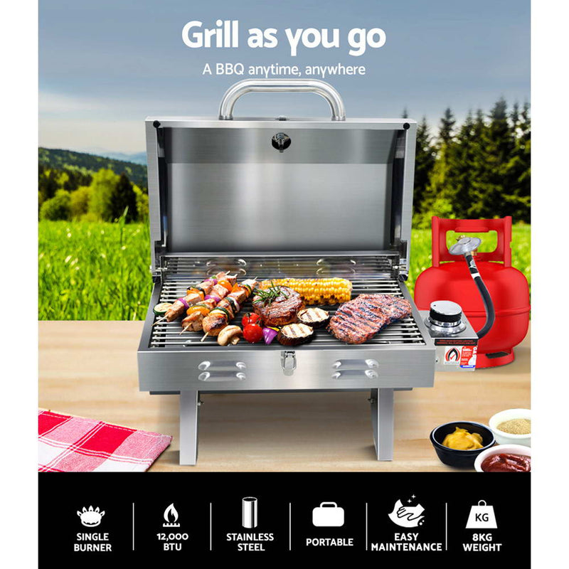Grillz Portable Gas BBQ Grill Heater Emete store