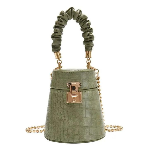 Pu Leather Bucket Bag Small Crossbody Bag Fashion Shoulder Chain Bag eprolo