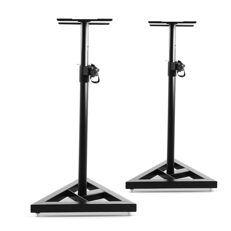 Alpha Speaker Stand 67-120cm Adjustable Height Surround Sound Studio Home 2pcs - Emete Store