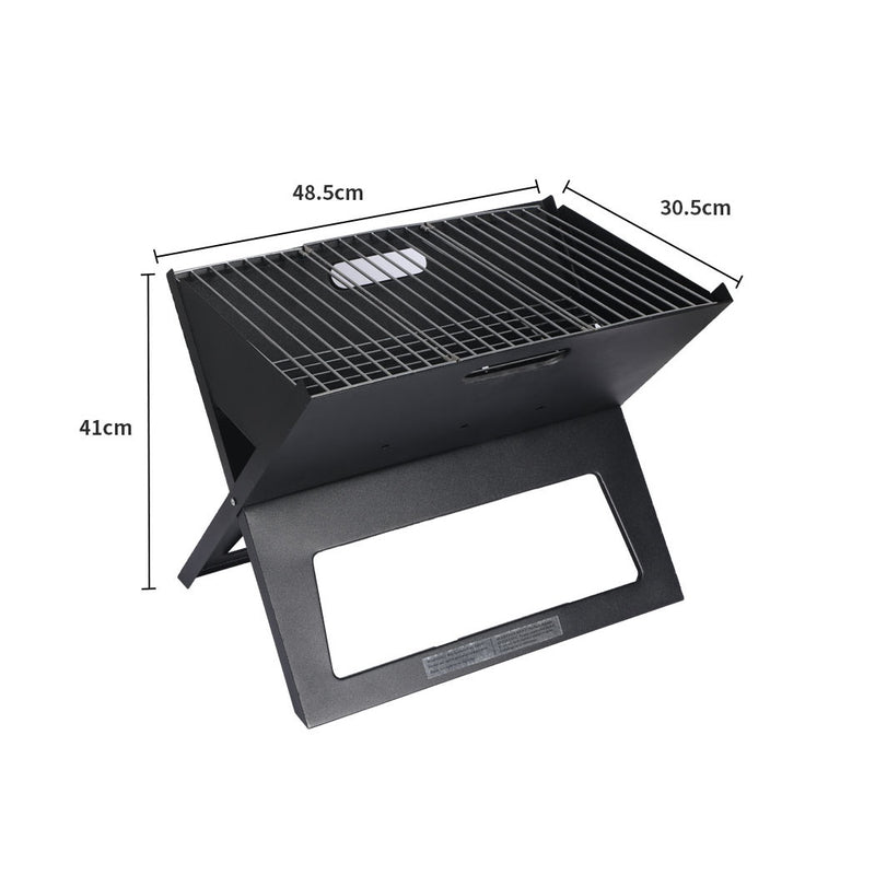 Portable BBQ Charcoal Grill Outdoor Camping Barbecue Picnic Foldable Steel Stove Emete store