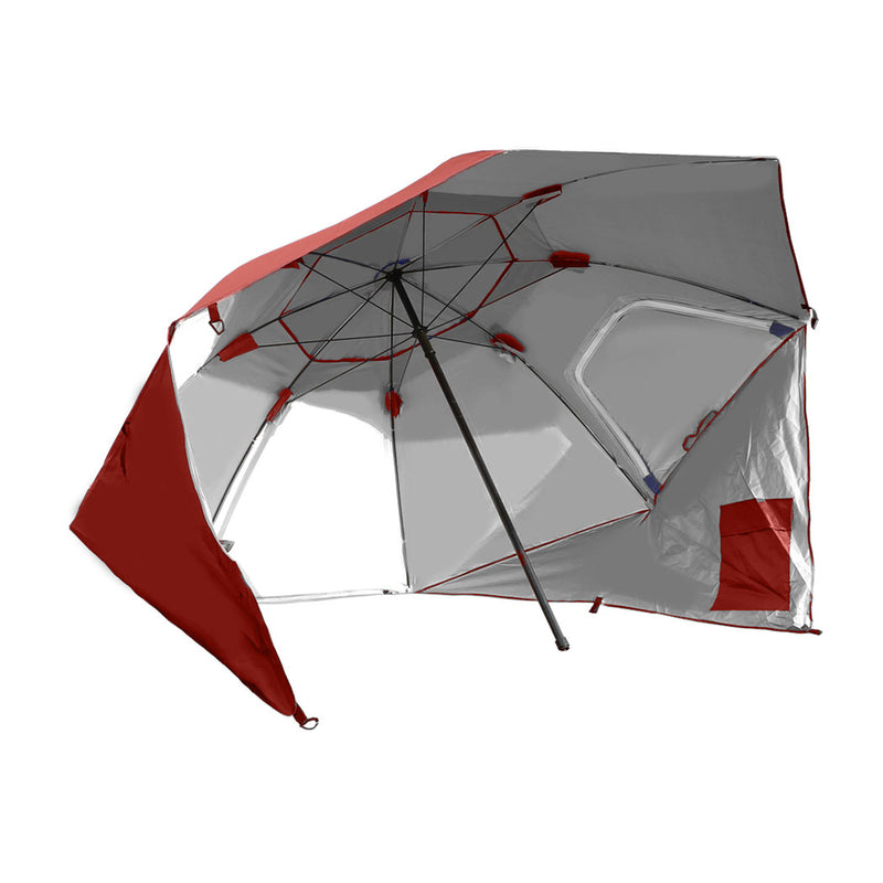 Mountview Beach Umbrella Outdoor Umbrellas Sun Shade Garden Shelter 2.33M Red - Emete Store