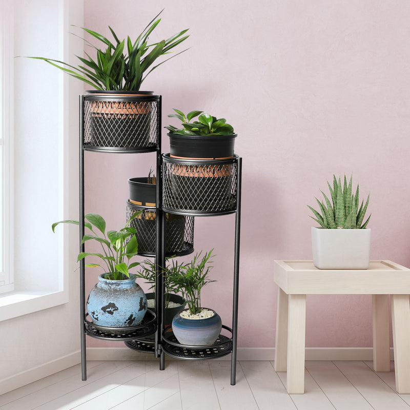 Plant Stand Swivel Outdoor Indoor Metal Stands Emete store